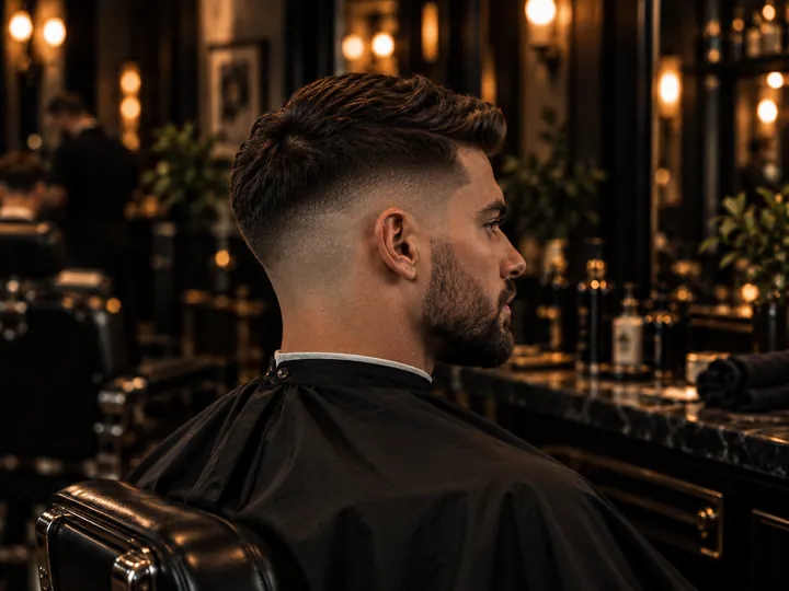Close skin fade viewed from the side.